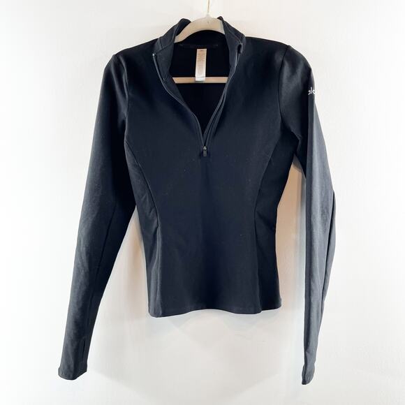 Alo Alosoft 1/2 Zip Rapid Pullover Jacket Black Small - Picture 4 of 5